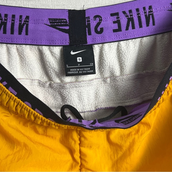 Nike Therma Fleece PX Sweatpants "Joker" Retro Gray‎ Yellow Orange Men’s Size S - Picture 8 of 9